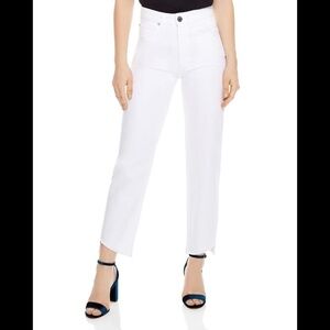 Sandro Paris theatre frayed step hem jeans